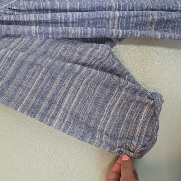 Ana Blue Striped Short Sleeve Top Size 2X - Picture 3 of 7